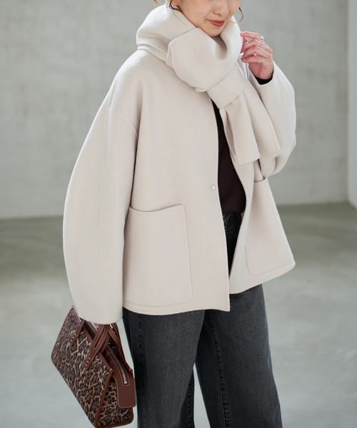 Spick＆Span（スピック アンド スパン） ノーカラーコート コート