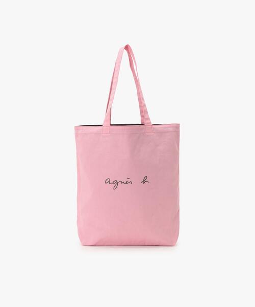 agnes b.（アニエスベー） トートバッグ ロゴ コットン リバーシブル