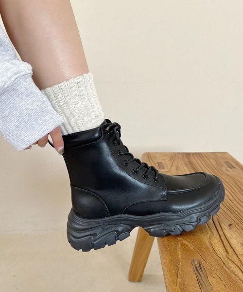 中国人民解放軍 編み上げブーツ 25-26cm 中国解放靴（中国軍キャンバス