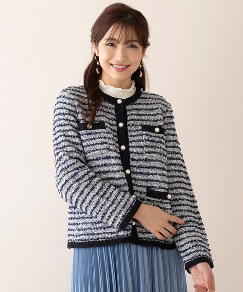 Rose Tiara（ローズティアラ） ニット セーター ツイード風ニット