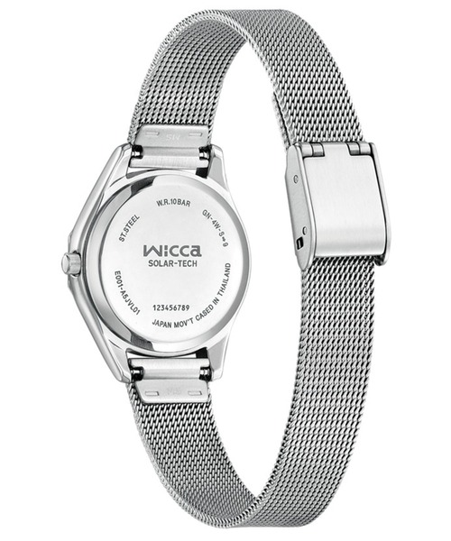 wicca（ウィッカ） 腕時計 ソーラーテック デイ＆デイトモデル