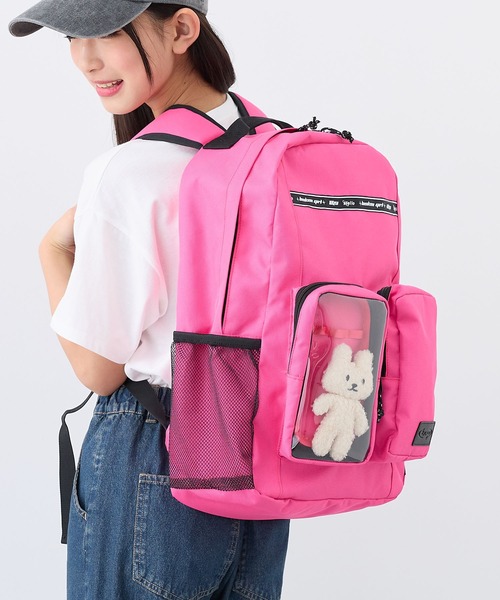 BISKEE リュック 「BISKEE」クリアポケット付きデイバッグ19L/リュック