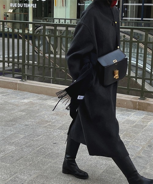 Jewelobe（ジュエローブ） コート アウター ショールカラーベルト付き