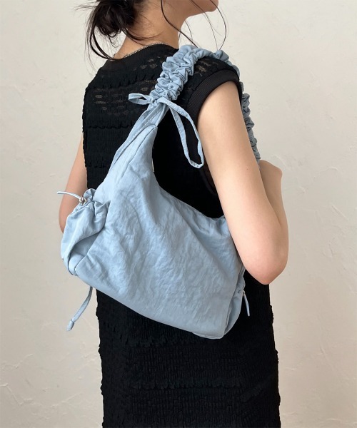 ショルダーバッグ バッグ ギャザーハンドルショルダーミニバッグ