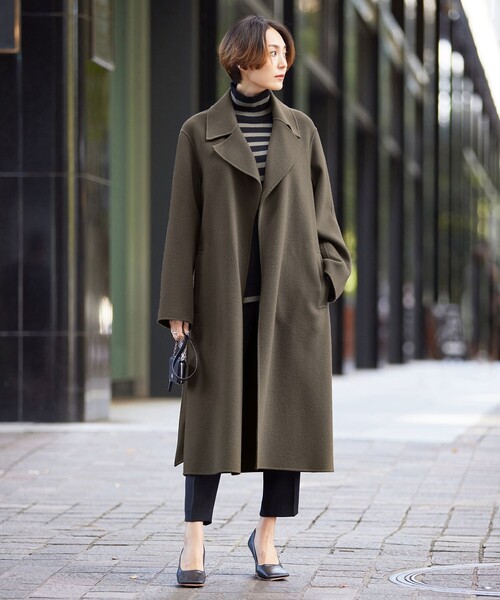 ICB（アイシービー） トレンチコート コート ウールリバー ロング