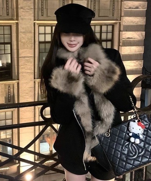 ViViDAY レザージャケット ライダース エコファーライダージャケット