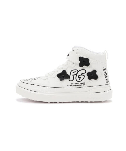 PEARLY GATES（パーリーゲイツ） シューズ 「PEARLY GATES」ロゴ×花柄