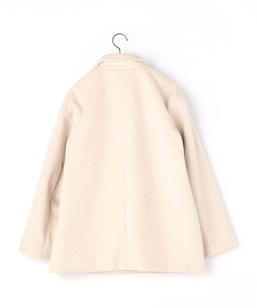 コート アウター ウールライクダブルコート／ダブルブレストショート丈