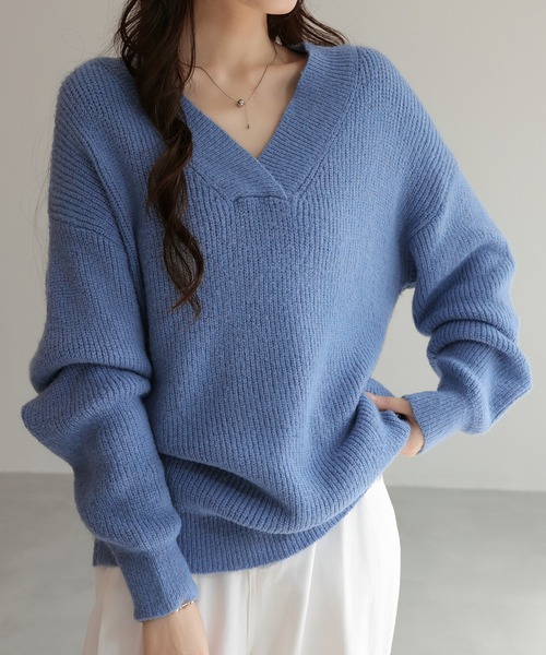 ニット セーター Vネックニットセーター レディース : ZOZOTOWN Yahoo