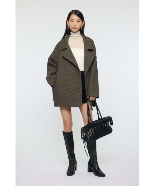 MOUSSY（マウジー） ピーコート pコート DOUBLE BREASTED MID コート