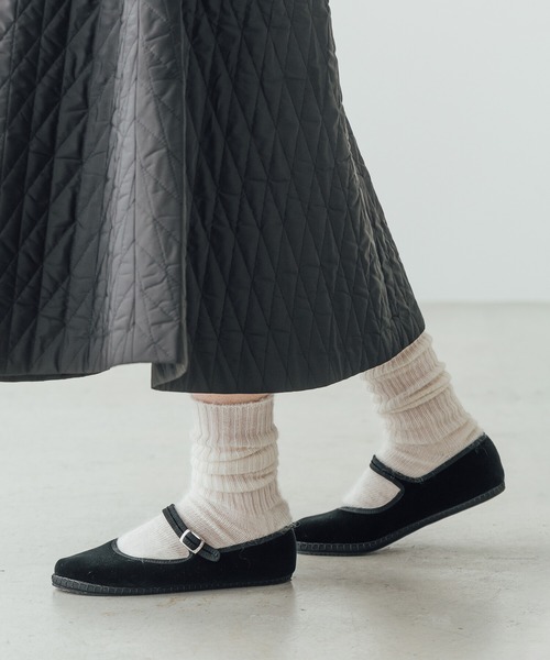 drogheria Crivellini シューズ | ベルベット ストラップシューズ