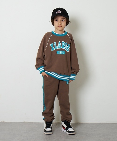 XLARGE KIDS（エクストララージ キッズ） セットアップ カレッジロゴ