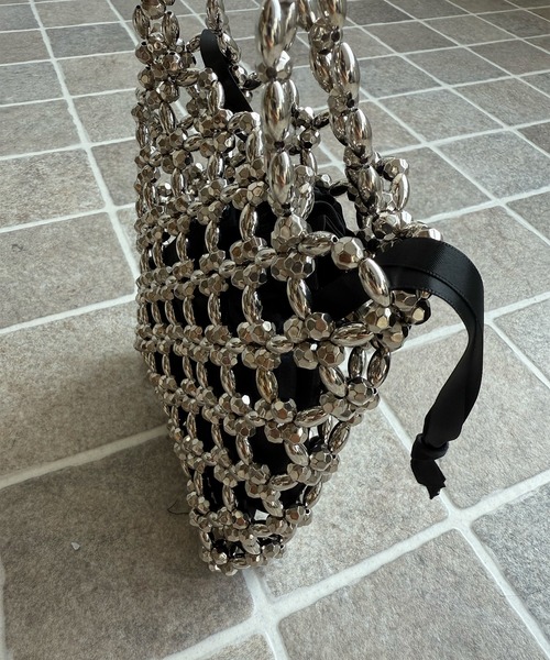 ハンドバッグ ビーズデザインミニバッグ / ハンドメイドパーティー