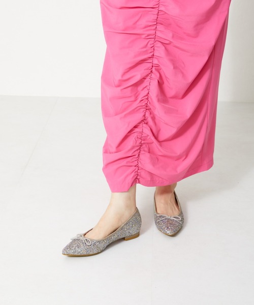 NICAL バレエシューズ パンプス 「NICAL」ポインテッドトゥグリッター