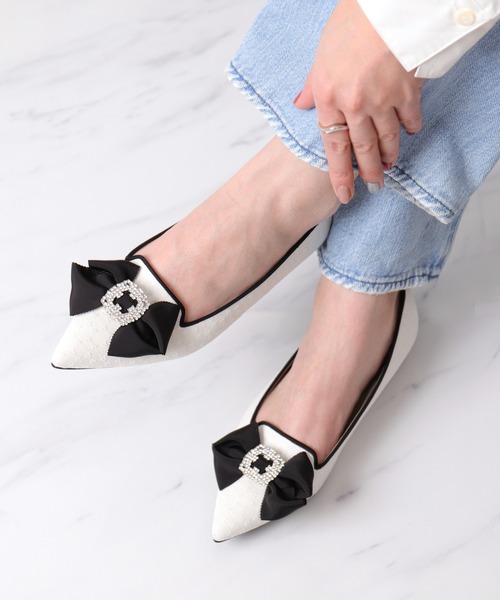 artemis by DIANA（アルテミス by ダイアナ） パンプス ビジューリボン