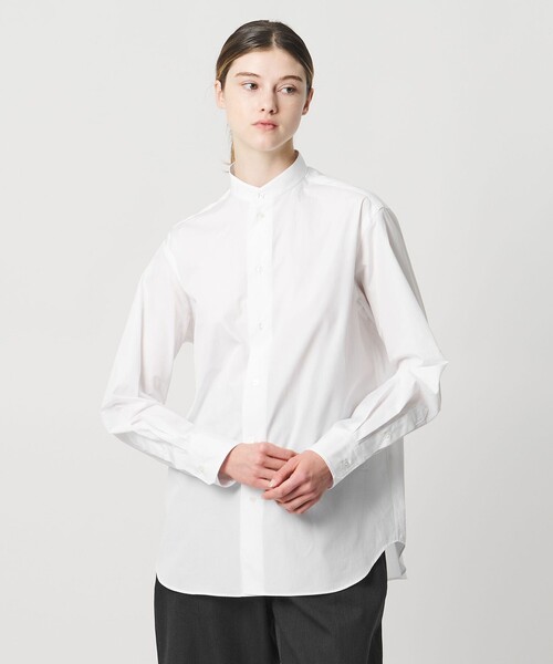 LOEFF（ロエフ） ブラウス シャツ 「LOEFF」コットン ブロード バンド