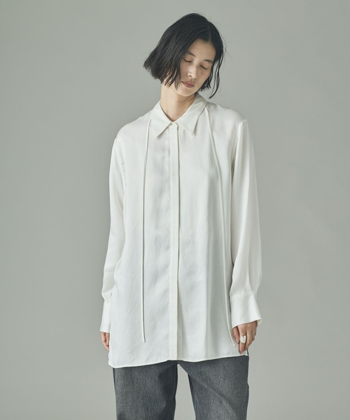 Curensology（カレンソロジー） ブラウス シャツ /キュプラサテン