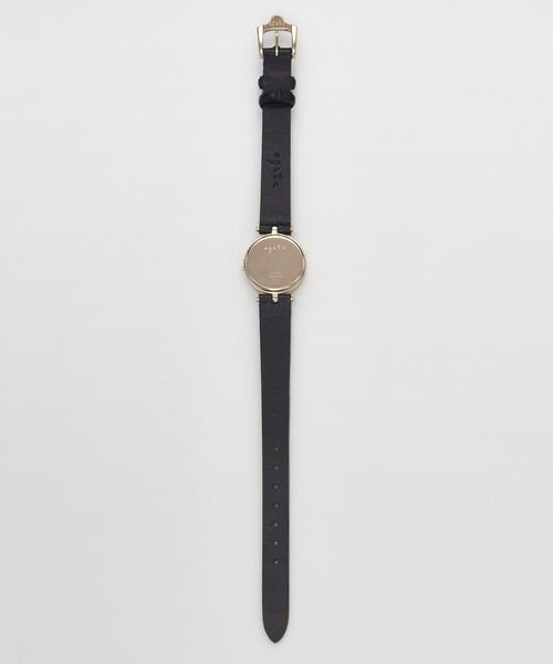 agete（アガット） 腕時計 ラウンドフェイス革ベルトウォッチ