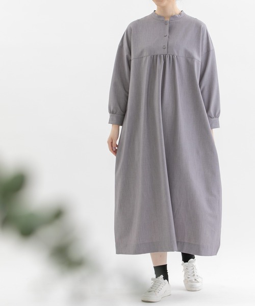 nop de nod（ノップドゥノッド） ワンピース スタンドカラーワンピース