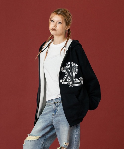 XLARGE（エクストラ ラージ） パーカー PATCHED THERMAL ZIP UP HOODED