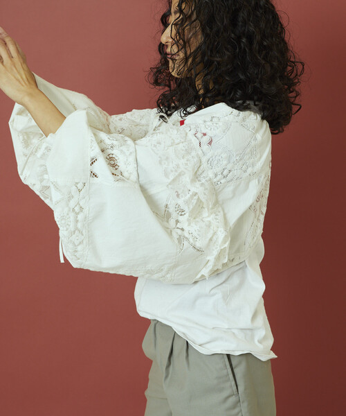 Freada（フリーダ） ブラウス シャツ 2WAYレースボレロ ＆ チャップス