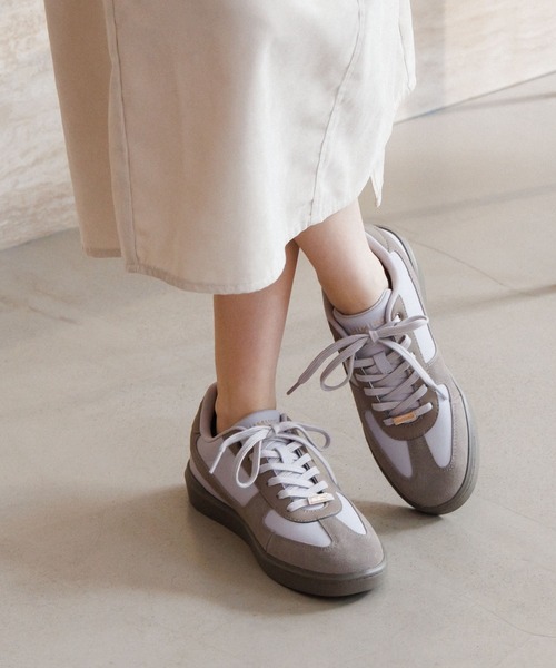 HIMIKO スニーカー 「HIMIKO」「撥水」スエードコンビコートソール