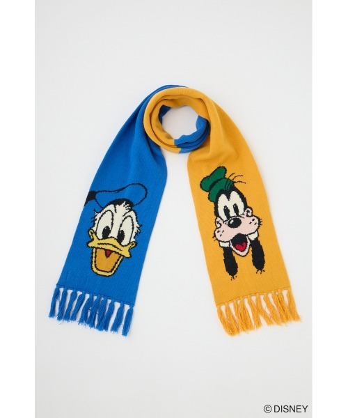 Disney SERIES CREATED by MUS ストール マフラー MD FACE KNIT