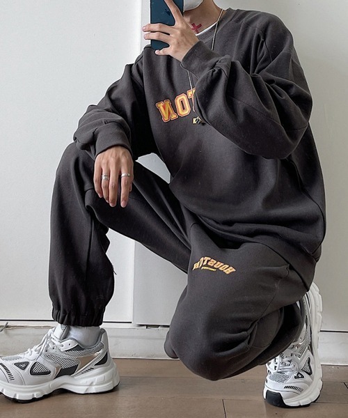 NEW GENTLEMAN トレーナー スウェット 「2点SET」HOUSTON セットアップ