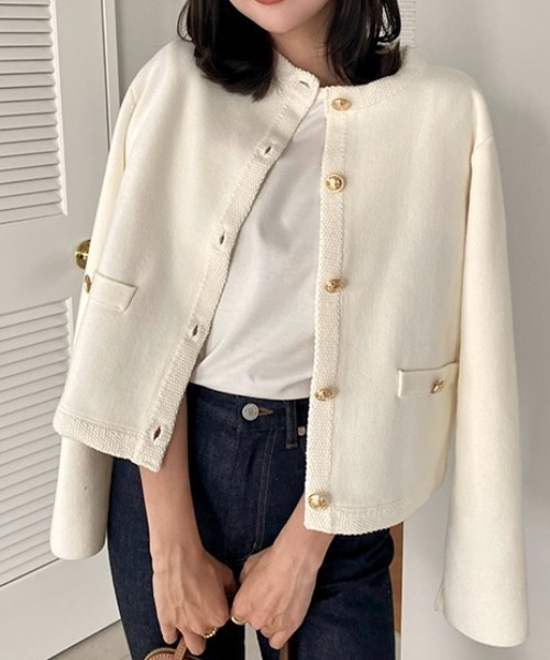 anuans（アニュアンス） ジャケット ノーカラージャケット 「ZOZO限定