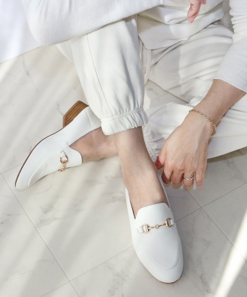 Fin（フィン） ローファー 本革2WAYビットローファー レディース