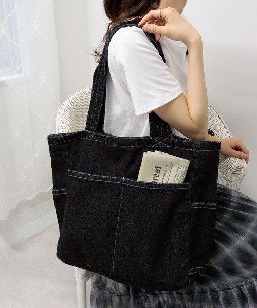 pumpkin port（パンプキンポート） トートバッグ デニムデカトートBAG