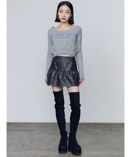 EMODA（エモダ） ブーツ スクエアフィットロングブーツ レディース