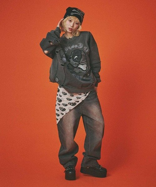 GALFY（ガルフィー） トレーナー スウェット ツギハギゾンビスウェット