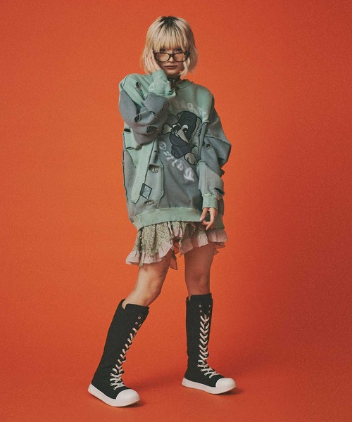 GALFY（ガルフィー） トレーナー スウェット ツギハギゾンビスウェット