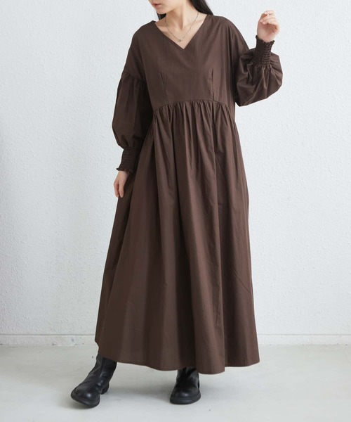 MAISON DE THERESE（メゾン ド テレーズ） ワンピース Vネックルーズ