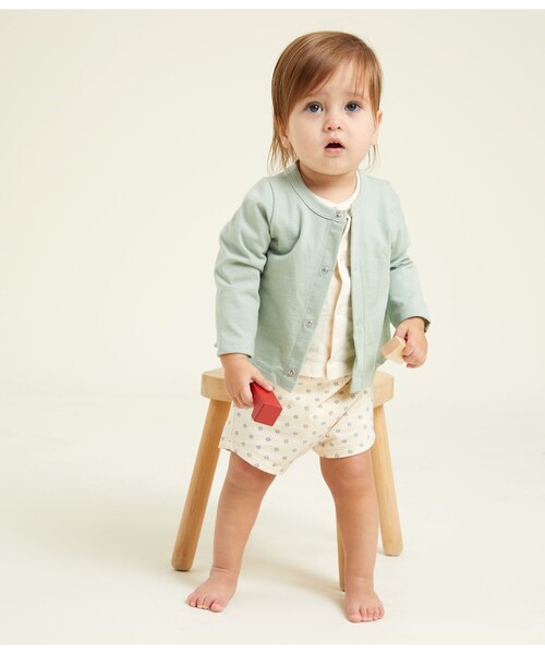 PETIT BATEAU（プチバトー） カーディガン ベビー3点セット キッズ