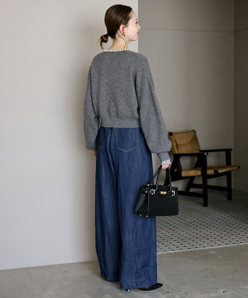 SLOBE IENA（スローブイエナ） カーディガン パールカーディガン