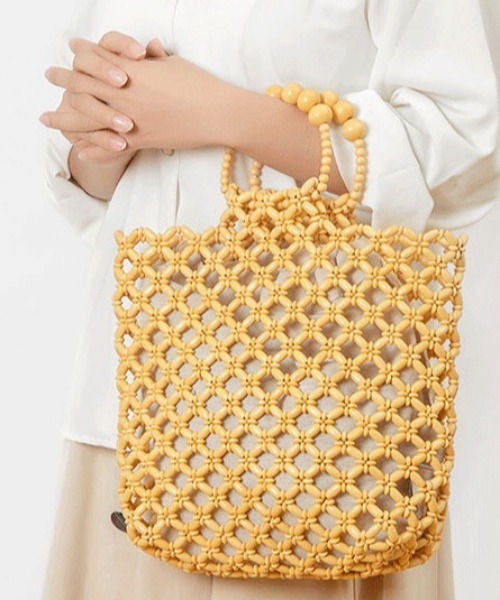 ハンドバッグ ビーズ編みハンドバッグ 夏 : ZOZOTOWN Yahoo!店 - 通販
