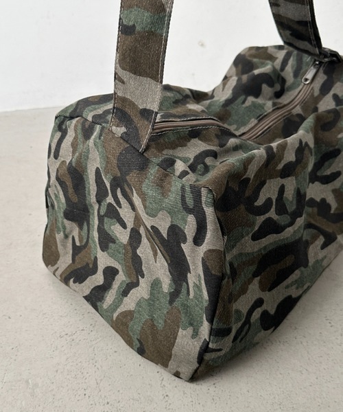 Bamm ショルダーバッグ バッグ 迷彩柄キャンバスショルダーバッグ