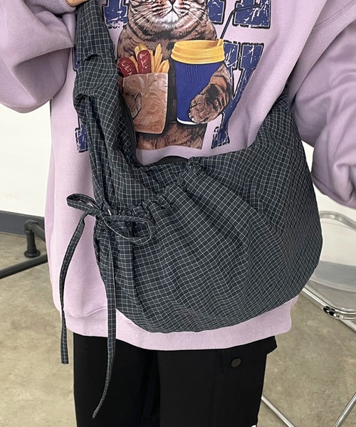 CRB ショルダーバッグ バッグ ドロストチェック柄ショルダーバッグ