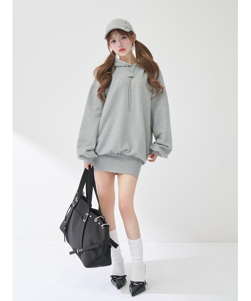 Darich（ダーリッチ） ワンピース カラーラメスウェットミニワンピース