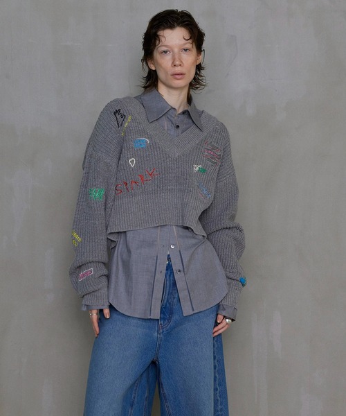 MAISON SPECIAL（メゾンスペシャル） ニット セーター V-neck