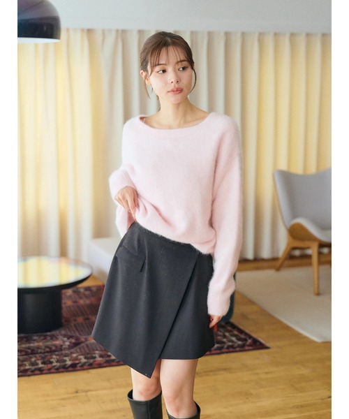 TONAL（トーナル） ニット セーター PREMIUM FOX×CASHMERE Vネックプル