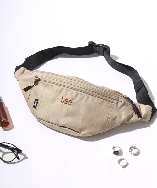 Lee（リー） ウエストポーチ ウエストバッグ ロゴ ワンポイント刺繍 撥