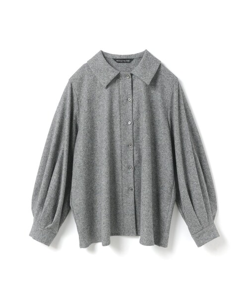 mizuiroind（ミズイロインド） ブラウス シャツ ウールブレンド