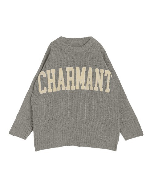 HUG.U（ハグユー） ニット セーター オーバーサイズロゴニット