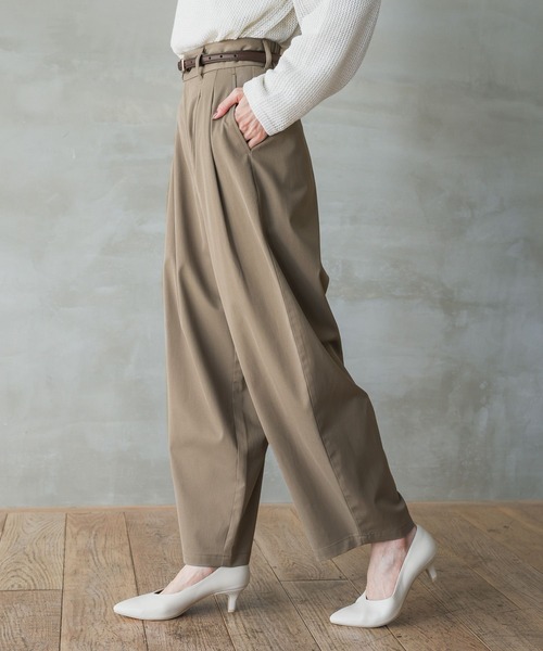 GLOBAL WORK（グローバルワーク） パンツ イージーケアチノコクーン