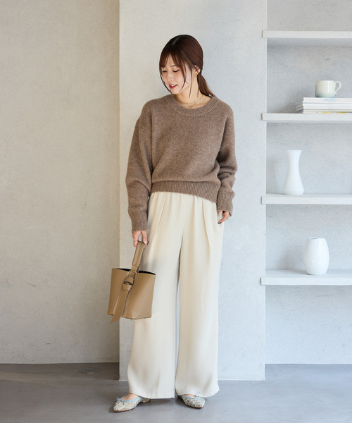 LE TALON（ル タロン） バレエシューズ パンプス ポインテッドツイード