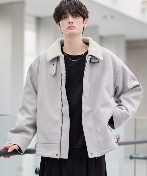 ASTRONOMY ブルゾン アウター ビッグシルエット裏ボアメルトン2way