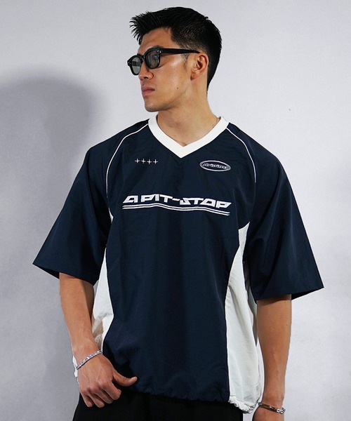 joker（ジョーカー） シャツ ナイロン半袖切替ゲームシャツ メンズ